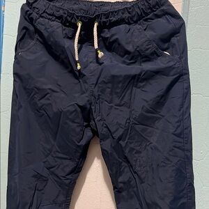 Navy Blue Jogger Pants with Drawstring